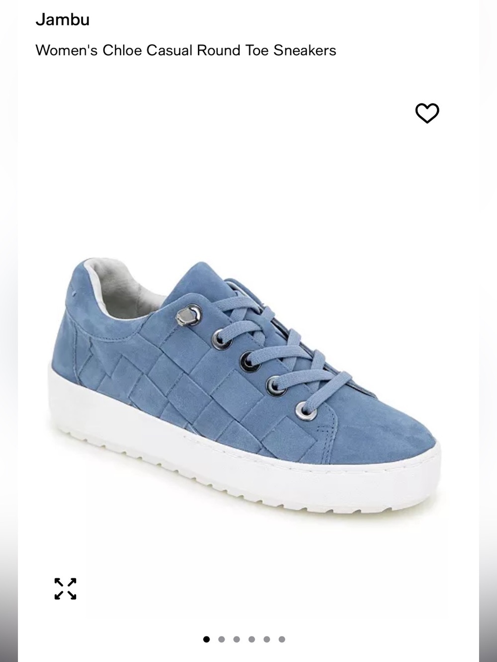Jambu Women's Chloe Casual Round Toe Sneakers in Blue
